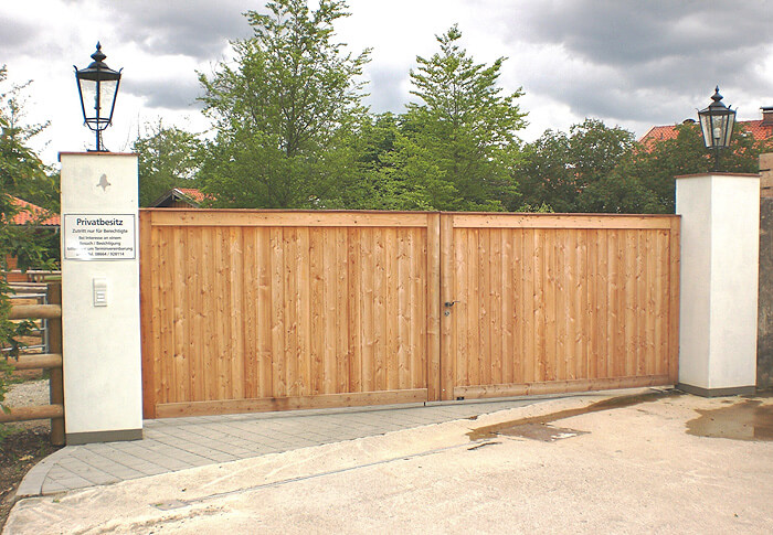 Hoftore Einfahrtstore Gartentore ALLEMANN® GmbH Holz u